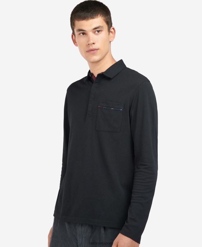 衣類 Barbour アディ長袖ポロシャツ DKボルドー 男性 RV6THF678