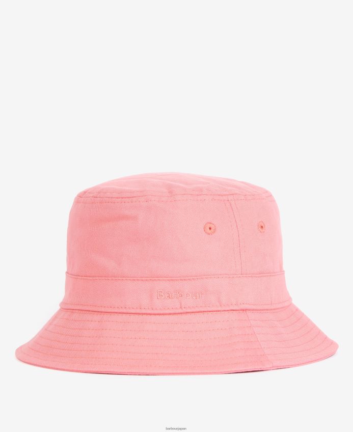 アクセサリー Barbour Olivia Bucket Hat ピンクのパンチ 女性 RV6THF2417