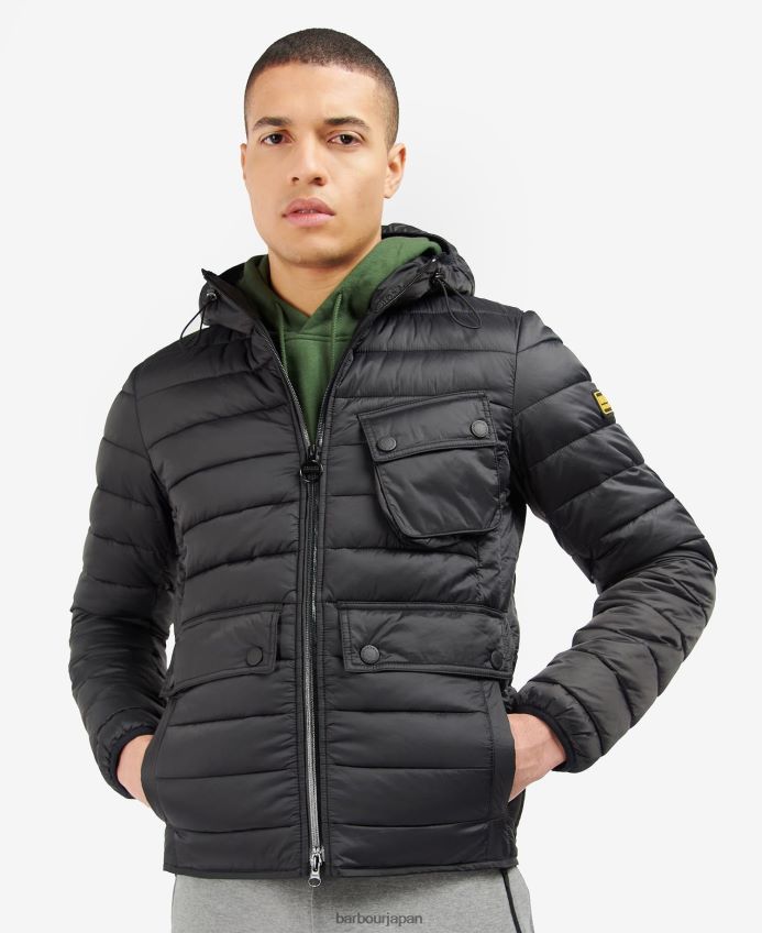 衣類 Barbour レーサーオーストン フード付きキルティングジャケット セージ 男性 RV6THF101