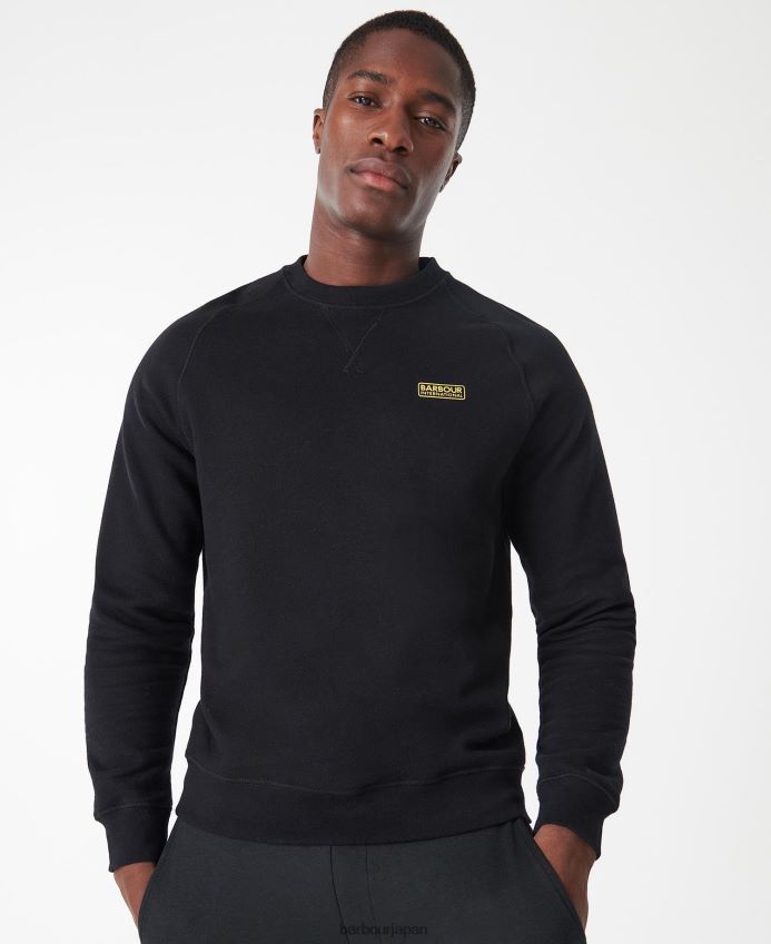 衣類 Barbour インターナショナル スウェットシャツ エッセンシャル クルーネック 黒 男性 RV6THF1010