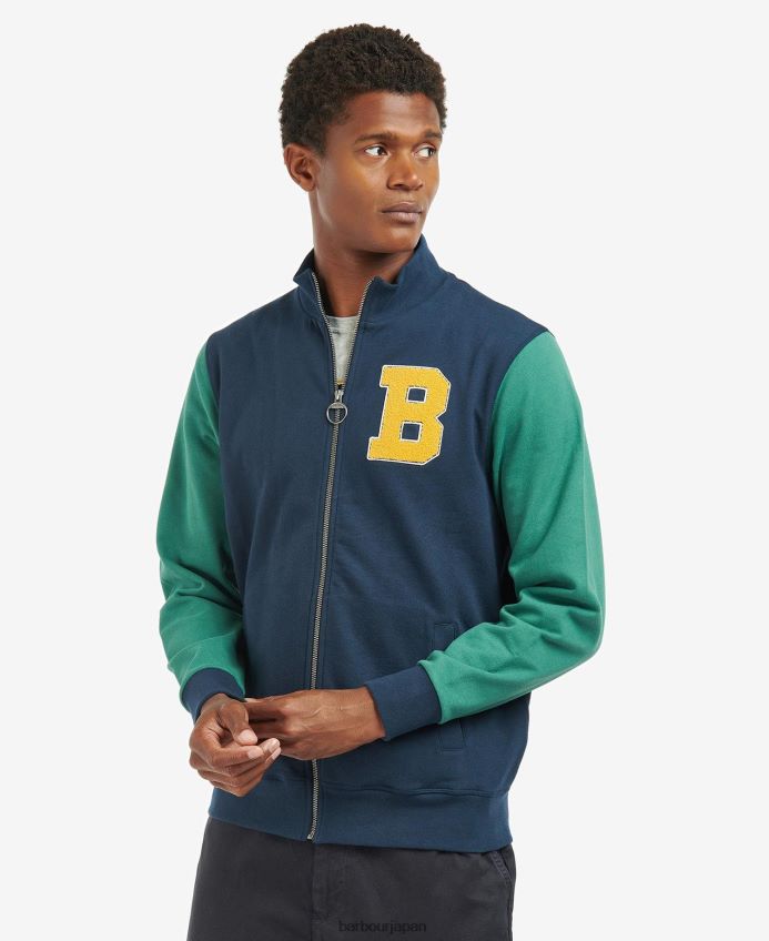 衣類 Barbour ノースゲート レターマン ジャケット クラシックネイビー 男性 RV6THF1016