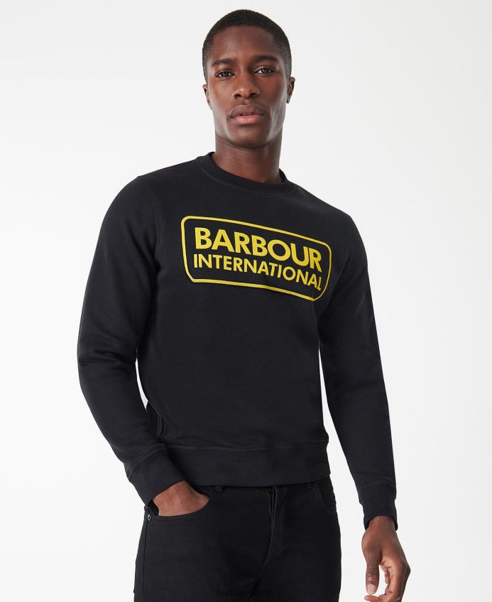 衣類 Barbour インターナショナル スウェットシャツ 大きなロゴ 無煙炭泥灰土 男性 RV6THF1023