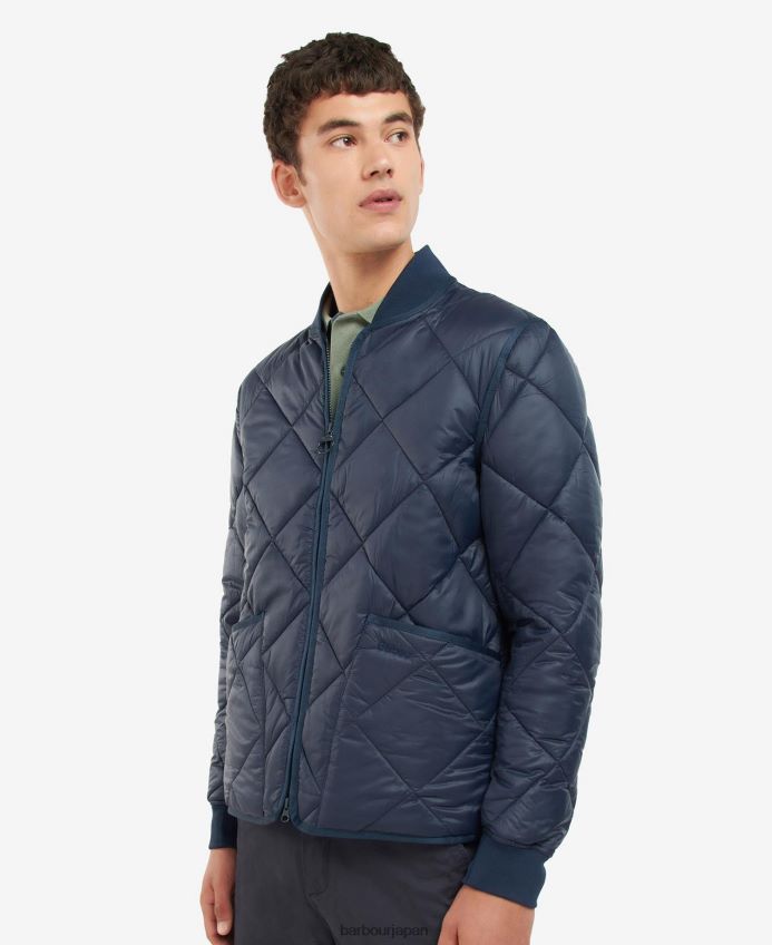 衣類 Barbour アクション リッズデール キルティング ジャケット オリーブ 男性 RV6THF104