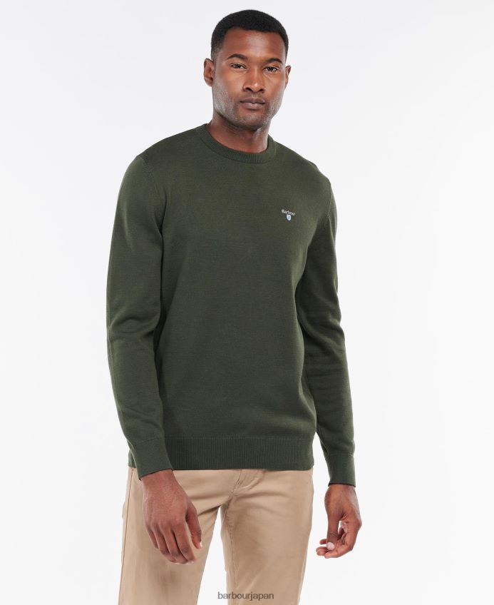 衣類 Barbour オーガニッククルージャンパー 海軍 男性 RV6THF1103