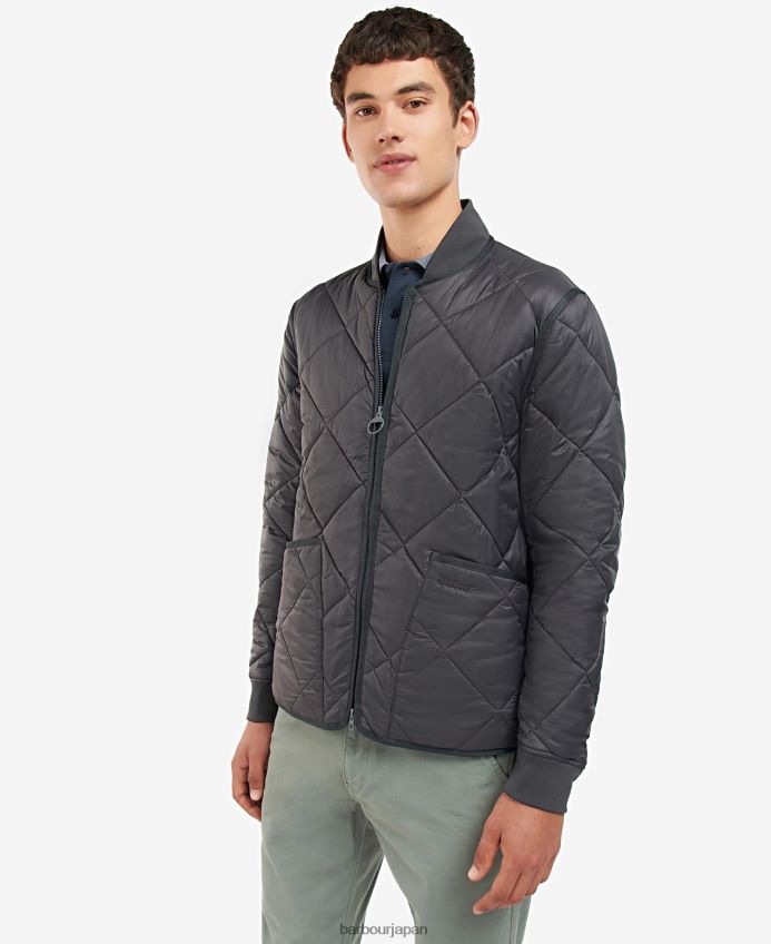 衣類 Barbour アクション リッズデール キルティング ジャケット オリーブ 男性 RV6THF112