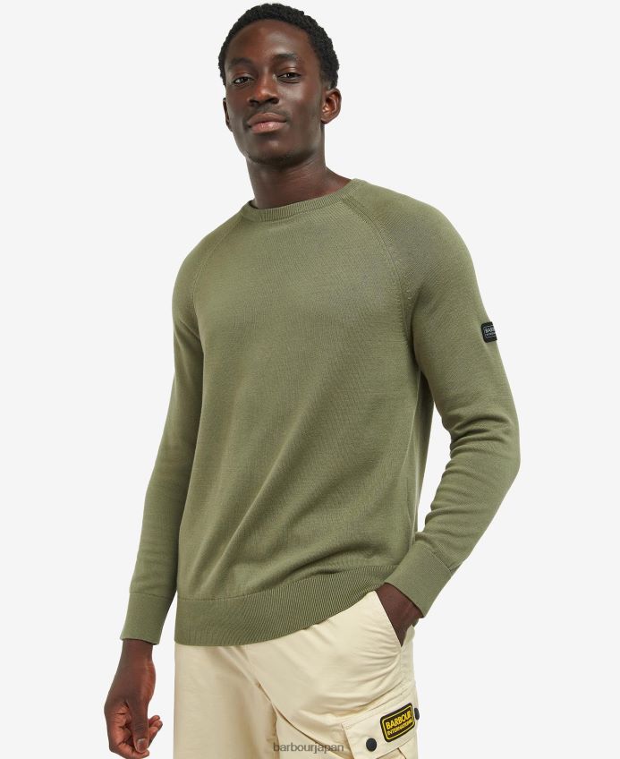 衣類 Barbour コットンクルーネックセーター 国際海軍 男性 RV6THF1121