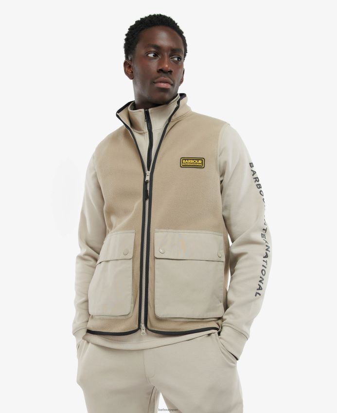 衣類 Barbour オークフリースジレ コンクリート 男性 RV6THF1133