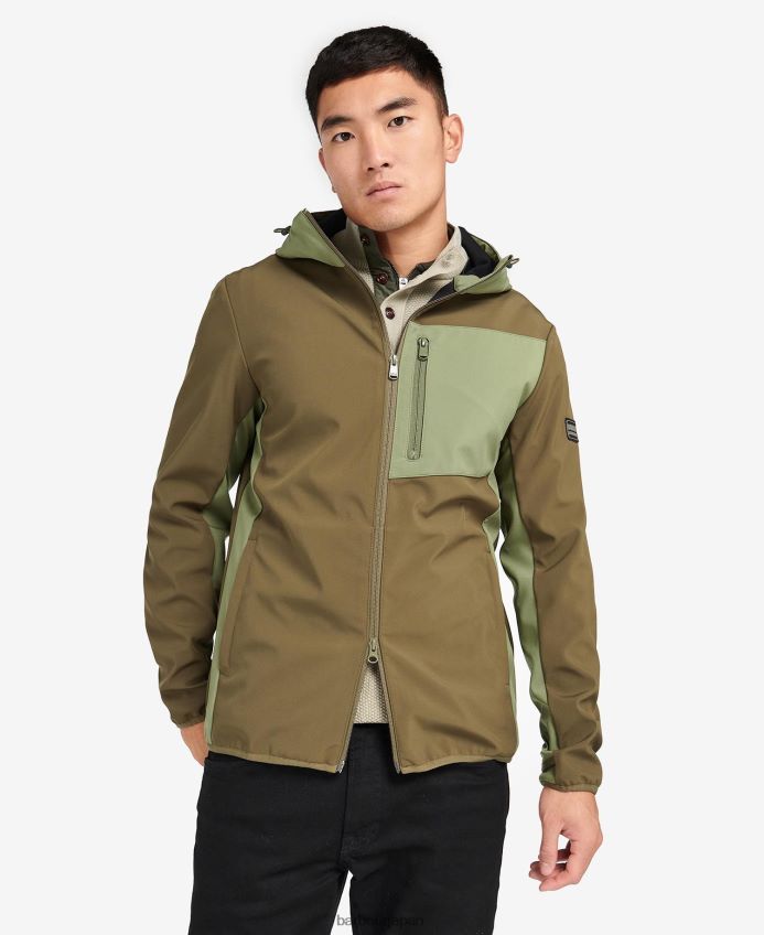 衣類 Barbour メルシャン シェル＆フリースジャケット クラシックブラック 男性 RV6THF1135