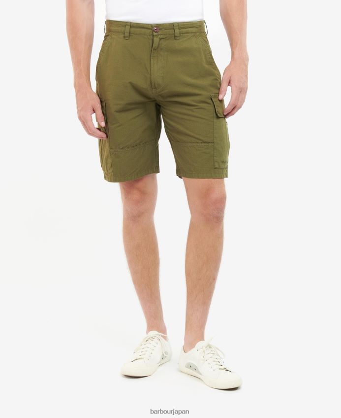 衣類 Barbour エッセンシャルリップストップカーゴショーツ アイビーグリーン 男性 RV6THF1159