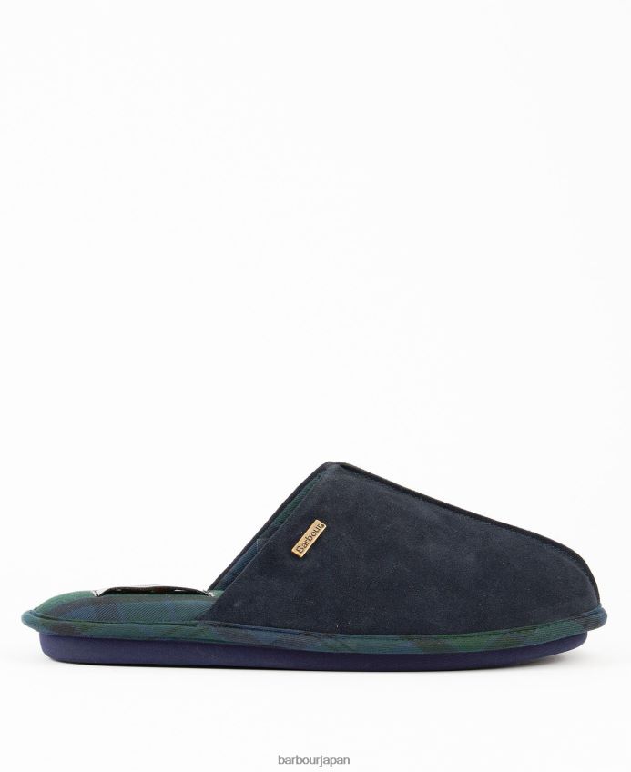履物 Barbour フォーリースリッパ 茶色 男性 RV6THF1248