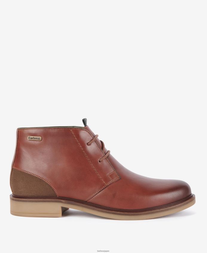 履物 Barbour 赤毛のチャッカブーツ ヒッコリー 男性 RV6THF1273