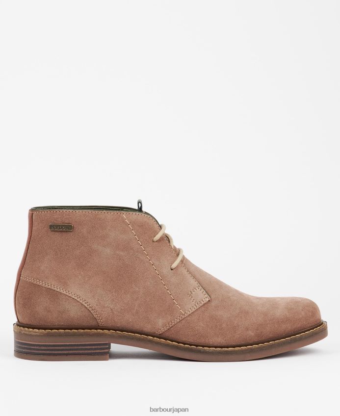 履物 Barbour 赤毛のチャッカブーツ 石 男性 RV6THF1277