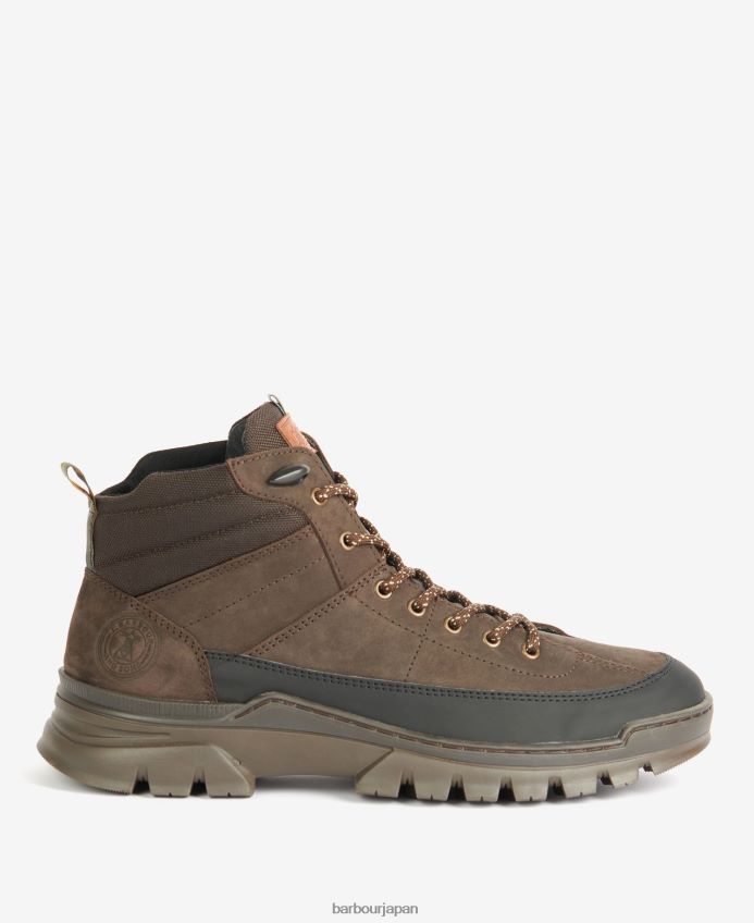 履物 Barbour アッシャーハイキングブーツ チョコ 男性 RV6THF1279