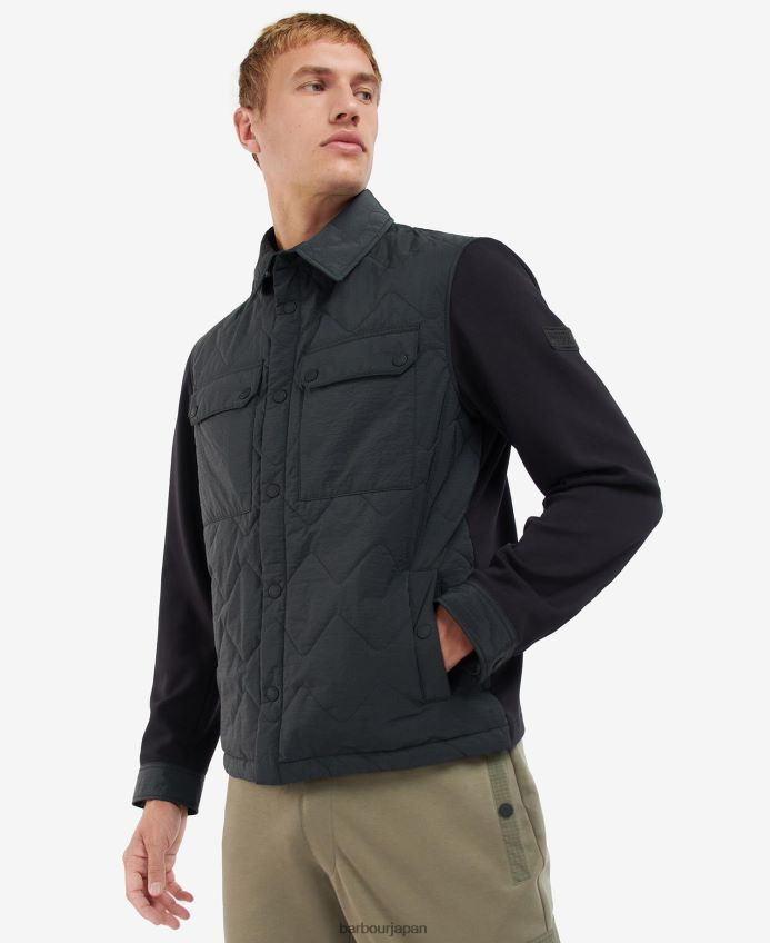 衣類 Barbour ブラッドリー キルティング シャツ ジャケット ダークキノコ 男性 RV6THF132