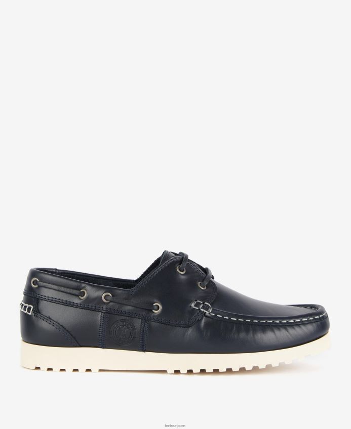 履物 Barbour シーカーボートシューズ チョコ 男性 RV6THF1341