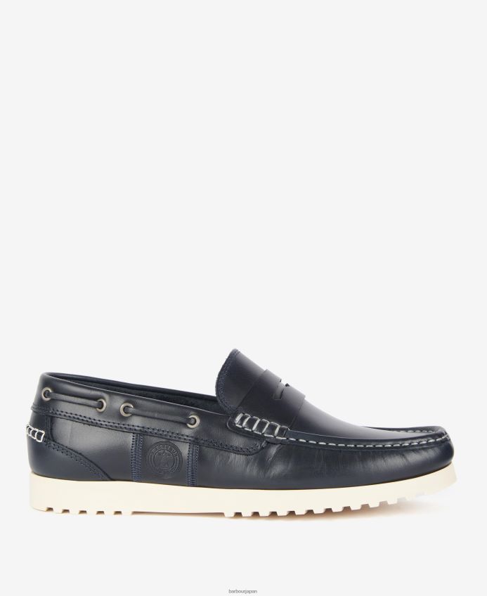 履物 Barbour フェアウェイボートシューズ チョコ 男性 RV6THF1343