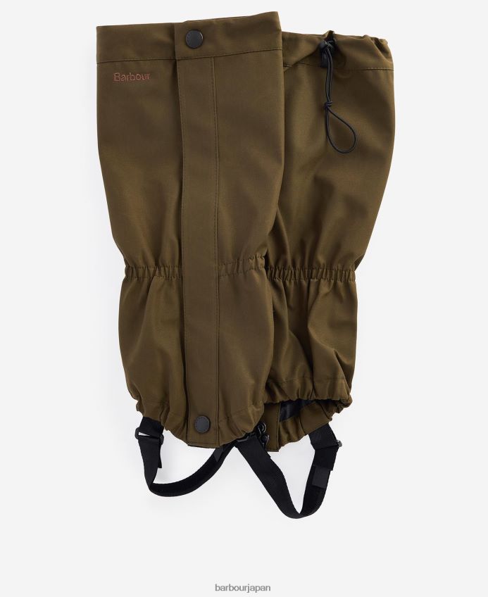 アクセサリー Barbour エンデュランスゲートル 濃い緑色 男性 RV6THF1361