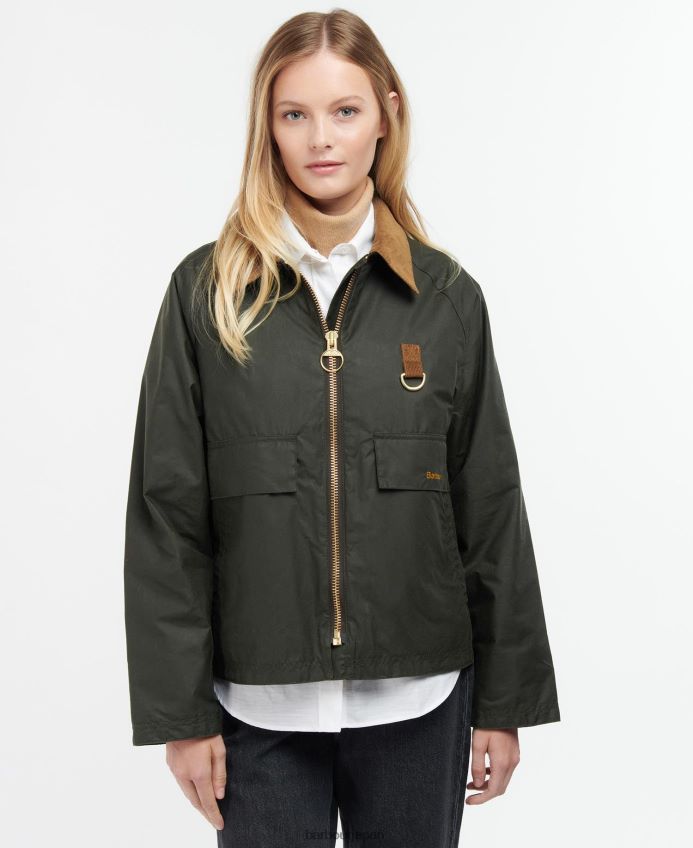 衣類 Barbour エドルストンワックスジャケット アーカイブ オリーブ/古代 女性 RV6THF1367