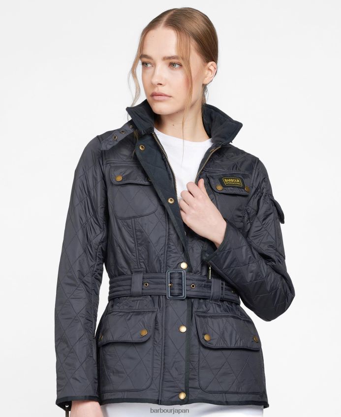 衣類 Barbour インターナショナル ポーラーキルト ジャケット 海軍 女性 RV6THF1436