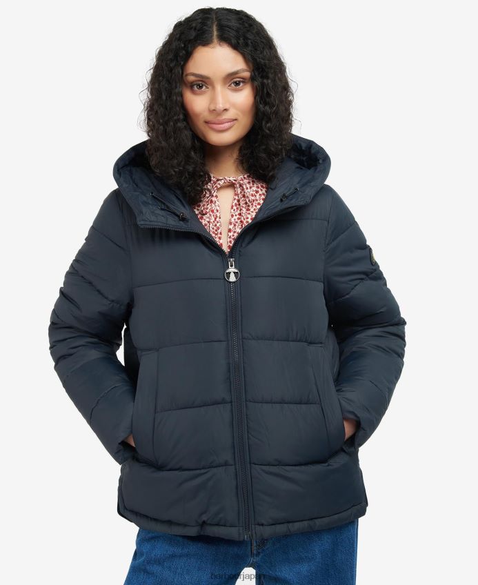 衣類 Barbour ソーントン キルティングジャケット ダークネイビー 女性 RV6THF1446