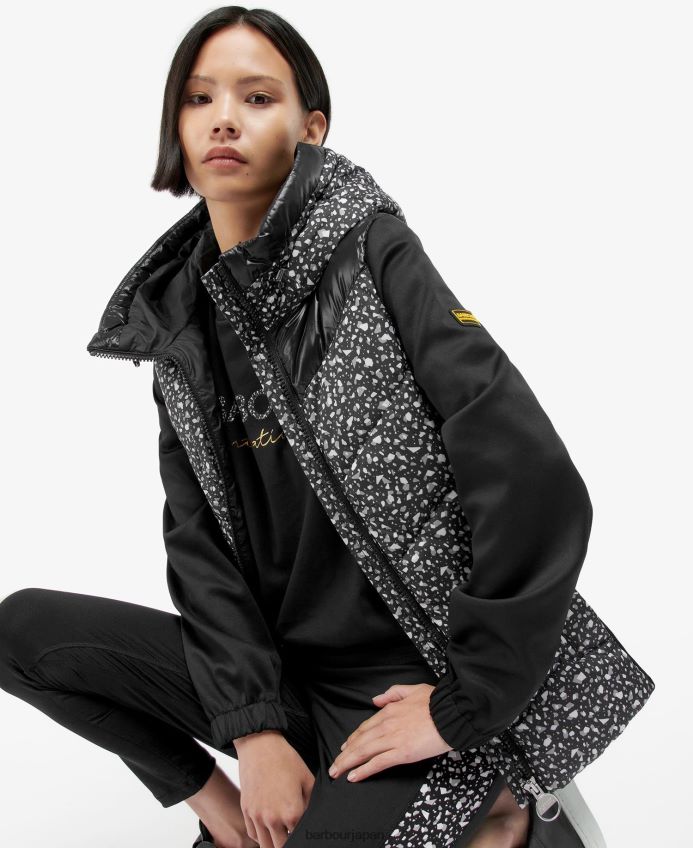 衣類 Barbour プリントコンドルキルティングスウェット テラゾー/ブラック 女性 RV6THF1500