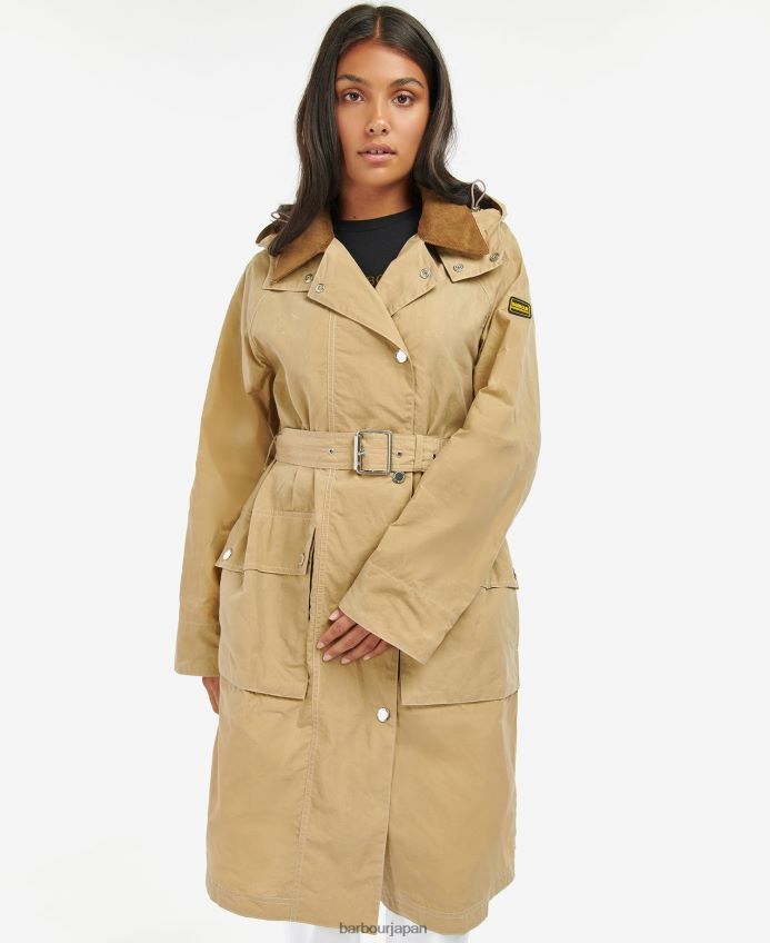 衣類 Barbour ロジン シャワープルーフ トレンチコート ミッドナイトグリーン/ミッドナイトグリーンチェック 女性 RV6THF1529