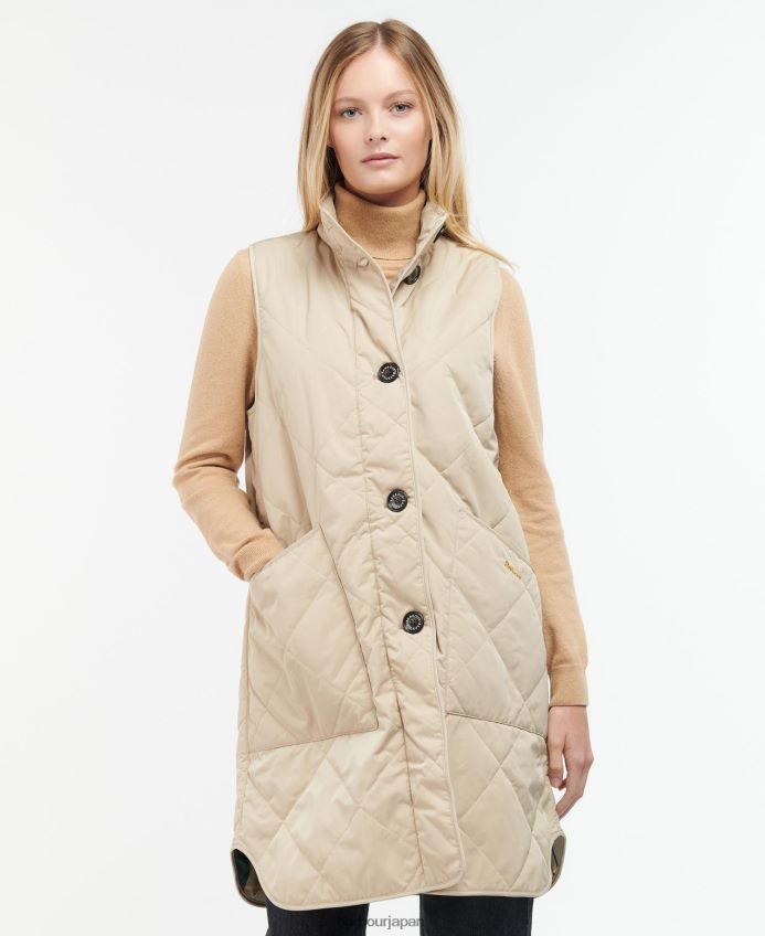 衣類 Barbour ダンフリースジレ 黒/古代 女性 RV6THF1546