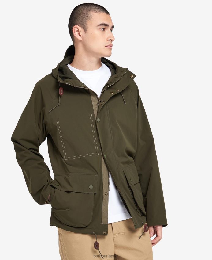 衣類 Barbour フィールドパーカーコート 溝 男性 RV6THF172