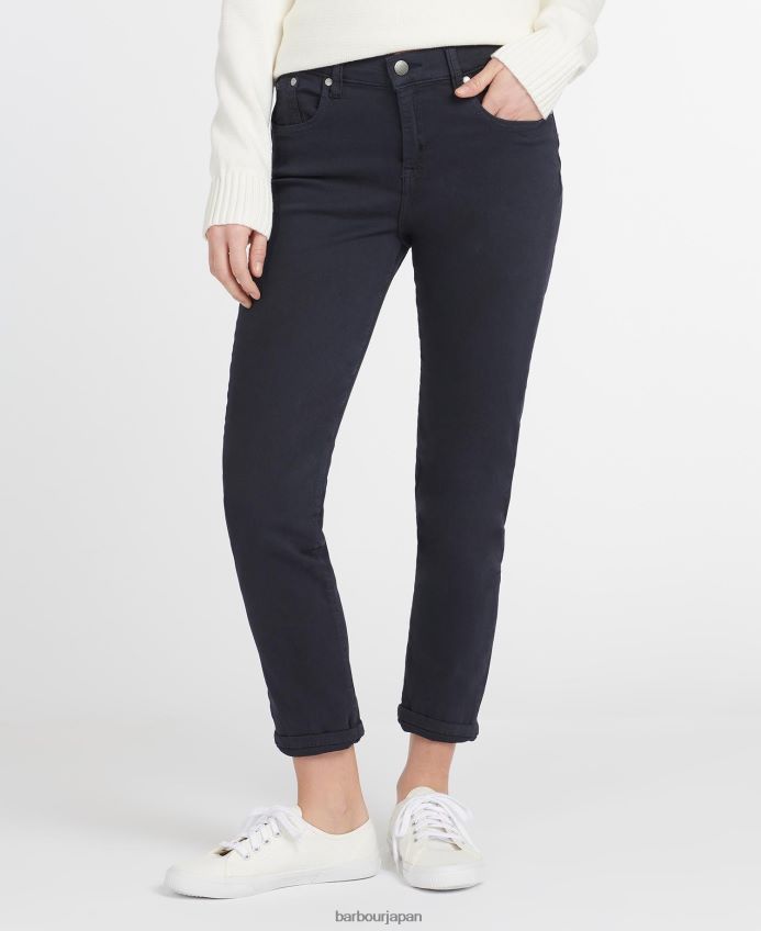 衣類 Barbour 必須のスリムパンツ 白 女性 RV6THF1778