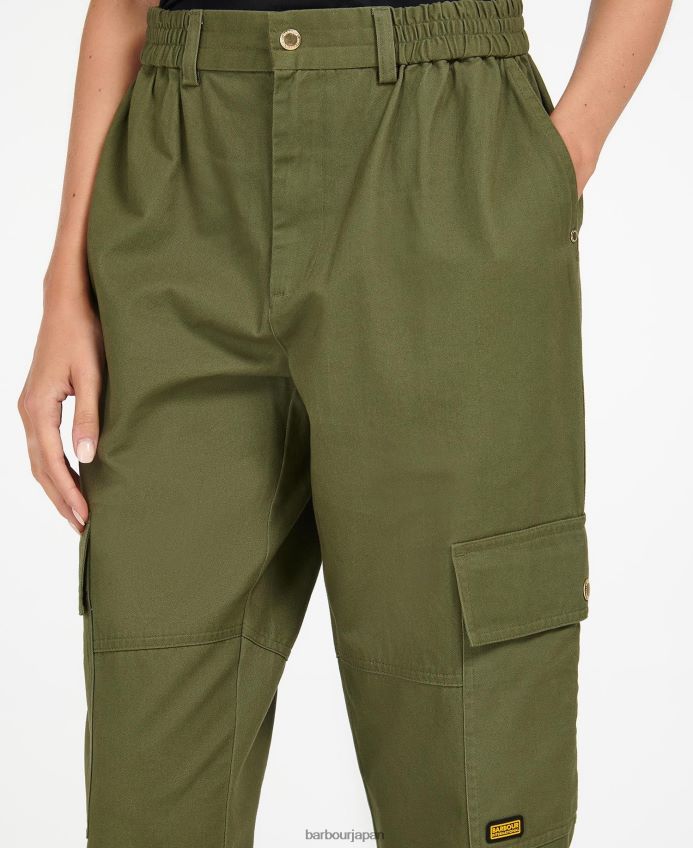 衣類 Barbour モナコパンツ 黒 女性 RV6THF1784