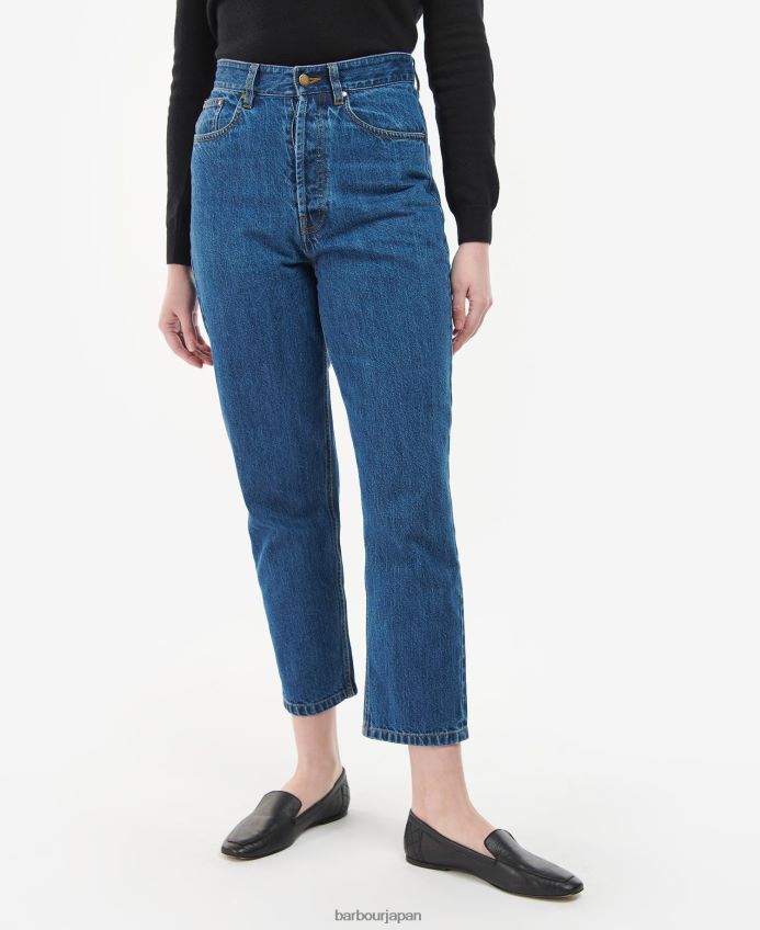 衣類 Barbour ムーアランド ハイライズ ジーンズ オリジナルウォッシュ 女性 RV6THF1785