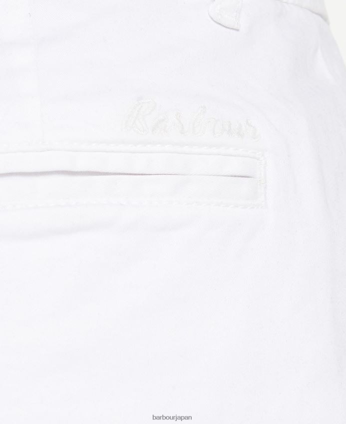 衣類 Barbour チノショーツ クラシックホワイト 女性 RV6THF1786