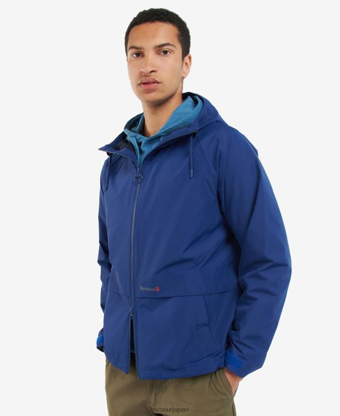 衣類 Barbour ポックル防水ジャケット インクブルー 男性 RV6THF180