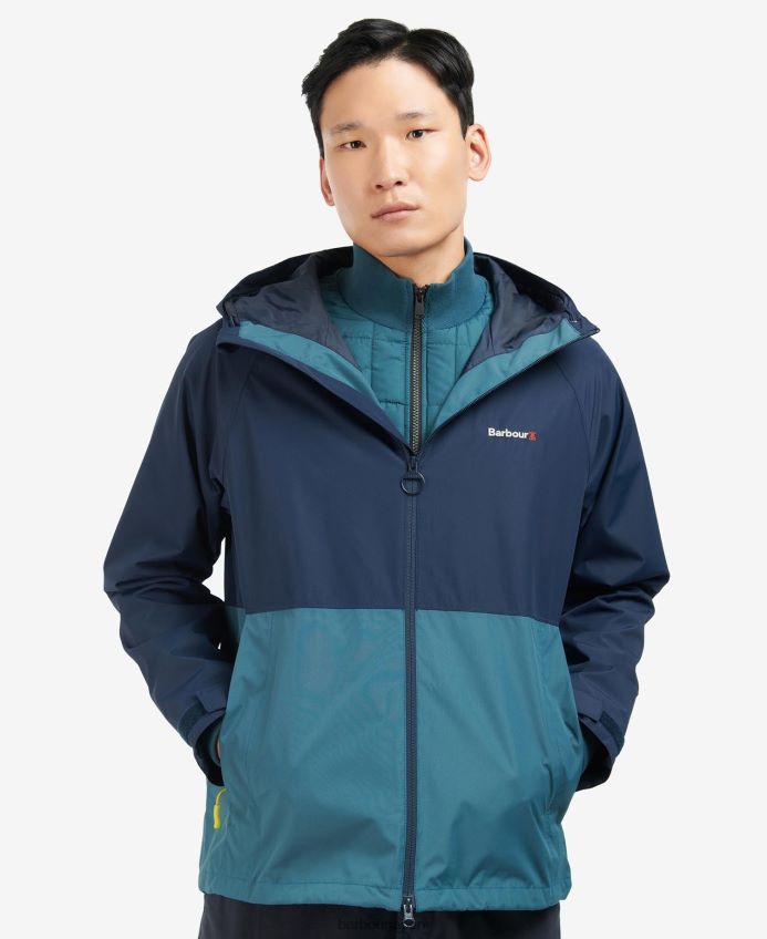衣類 Barbour クロマーの防水ジャケット 湖 男性 RV6THF198
