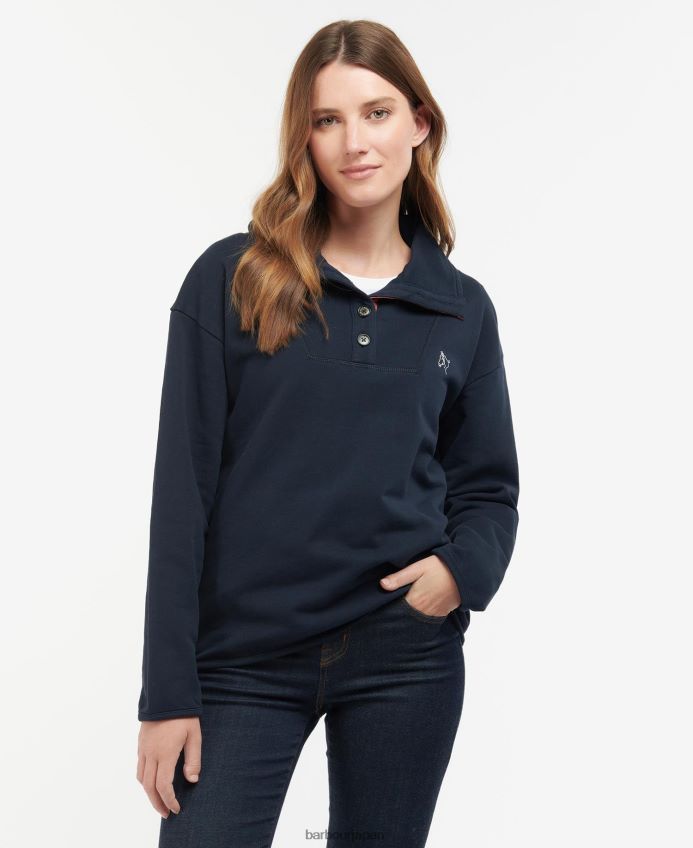 衣類 Barbour レギアスウェットシャツ クラシックネイビー 女性 RV6THF1996