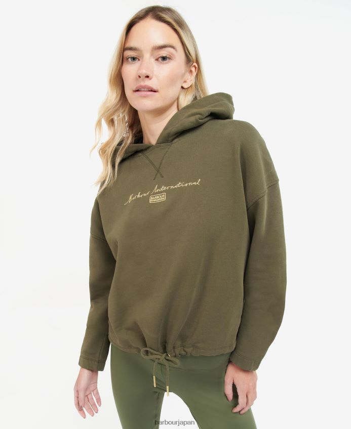 衣類 Barbour アルパインスウェットシャツ パーマーグリーン 女性 RV6THF2025