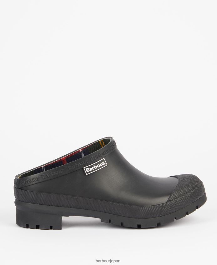 履物 Barbour クイン下駄 海軍 女性 RV6THF2045