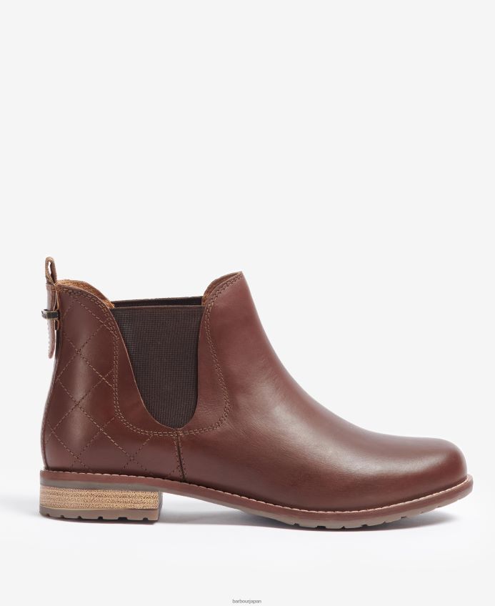 履物 Barbour カメリア ダイヤモンドキルティング チェルシーブーツ クラシックブラック 女性 RV6THF2087
