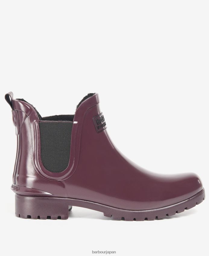 履物 Barbour アッセン チェルシー ウェリントンズ 黒 女性 RV6THF2153