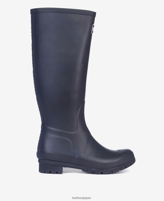 履物 Barbour アビーウェリントンブーツ 黒 女性 RV6THF2155