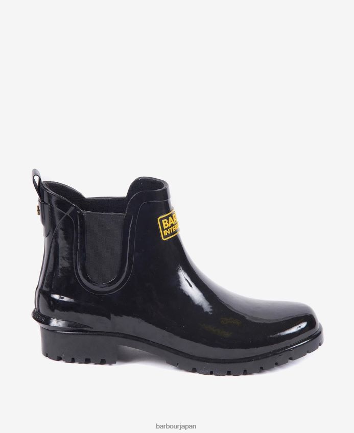 履物 Barbour アッセン チェルシー ウェリントンズ 黒 女性 RV6THF2160