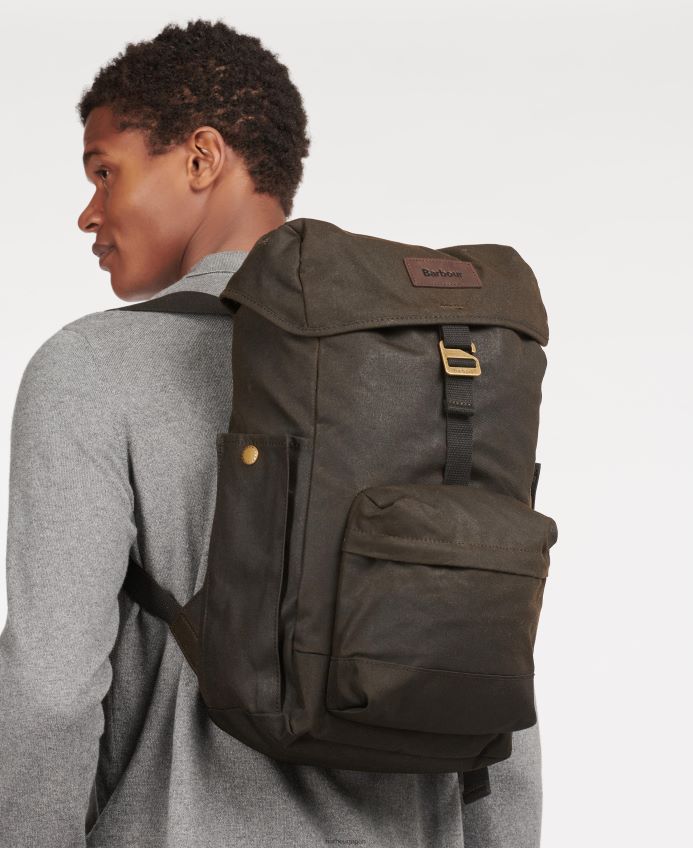 アクセサリー Barbour エッセンシャルワックスバックパック 海軍 男性 RV6THF2186