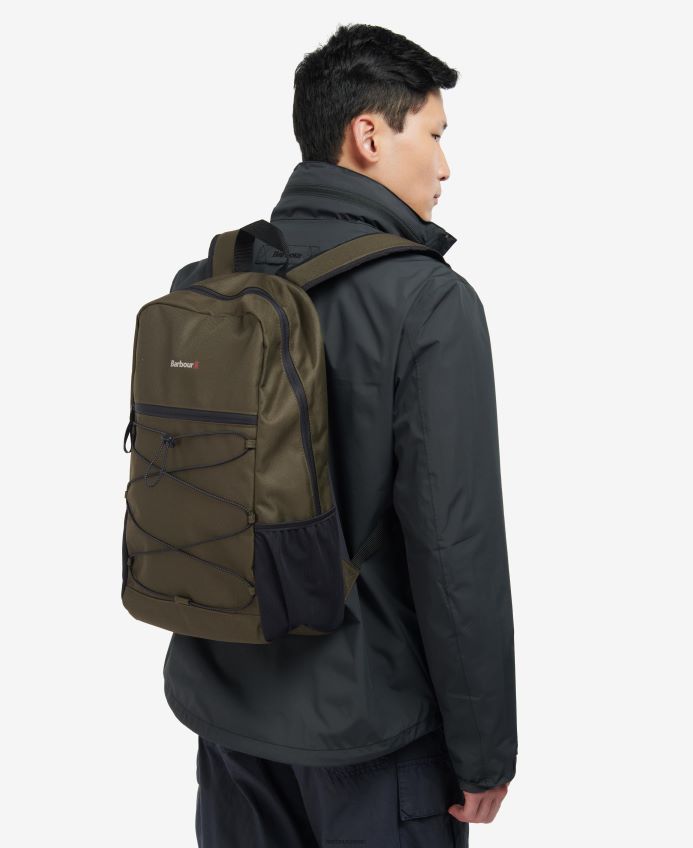 アクセサリー Barbour アーウィン キャンバス エクスプローラー バックパック 湖/ゴールデングリーン 男性 RV6THF2193