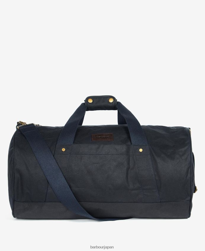 アクセサリー Barbour エクスプローラーワックスダッフルバッグ 海軍 男性 RV6THF2194