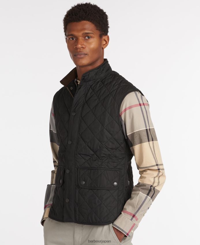 衣類 Barbour ローワーデール ジレ 黒 男性 RV6THF225
