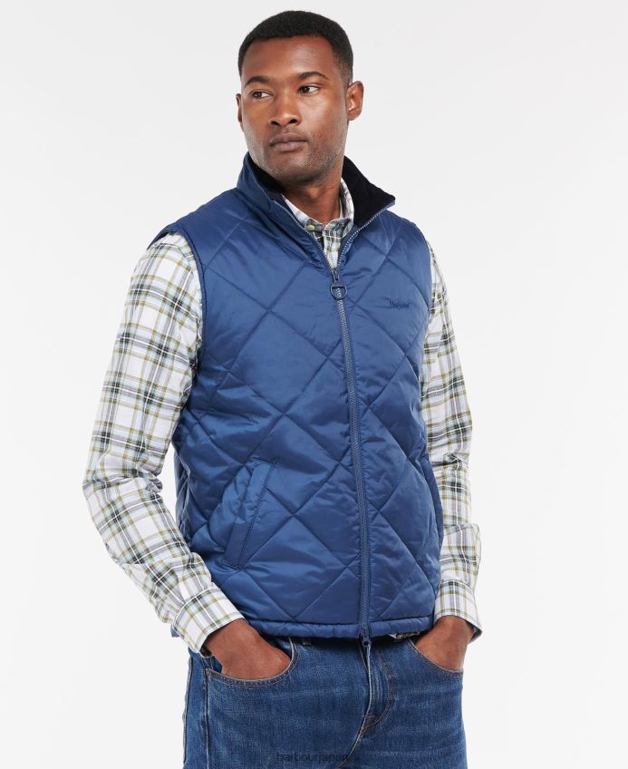 衣類 Barbour フィンナルジレ 海軍 男性 RV6THF226