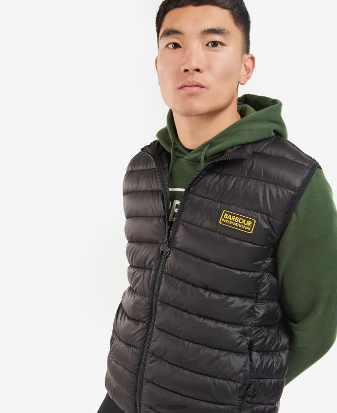 衣類 Barbour レーサーリードジレ 黒 男性 RV6THF227