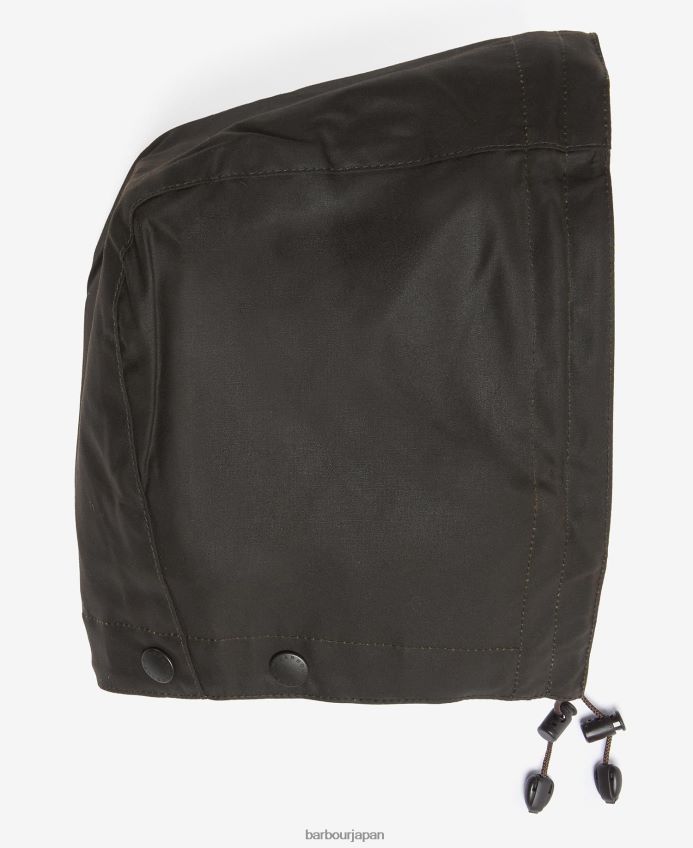 アクセサリー Barbour クラシックシルコイルフード オリーブ 男性 RV6THF2314