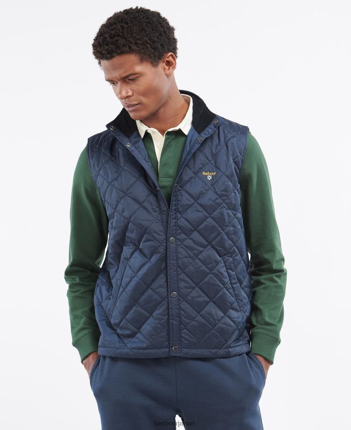 衣類 Barbour クレストジレ 海軍 男性 RV6THF232