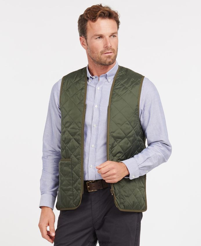 衣類 Barbour キルティングベスト/ジップインライナー ブラック/モダン 男性 RV6THF2321